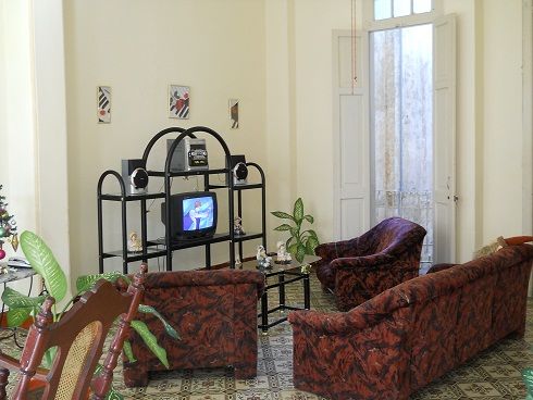 'Living room' Casas particulares are an alternative to hotels in Cuba.